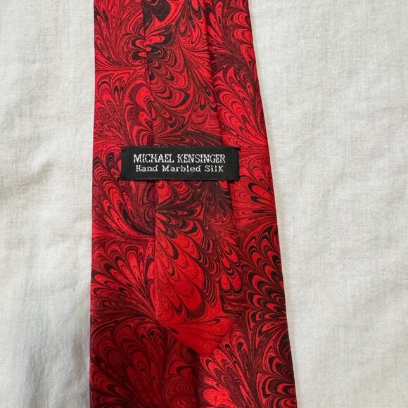 Michael Kensinger 100% Sillk Hand Dyed Tie - Picture 3 of 5